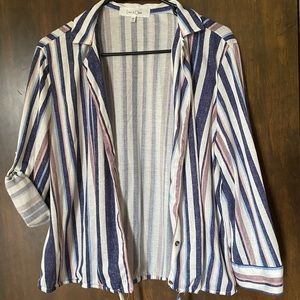 Button Up and Tie Top